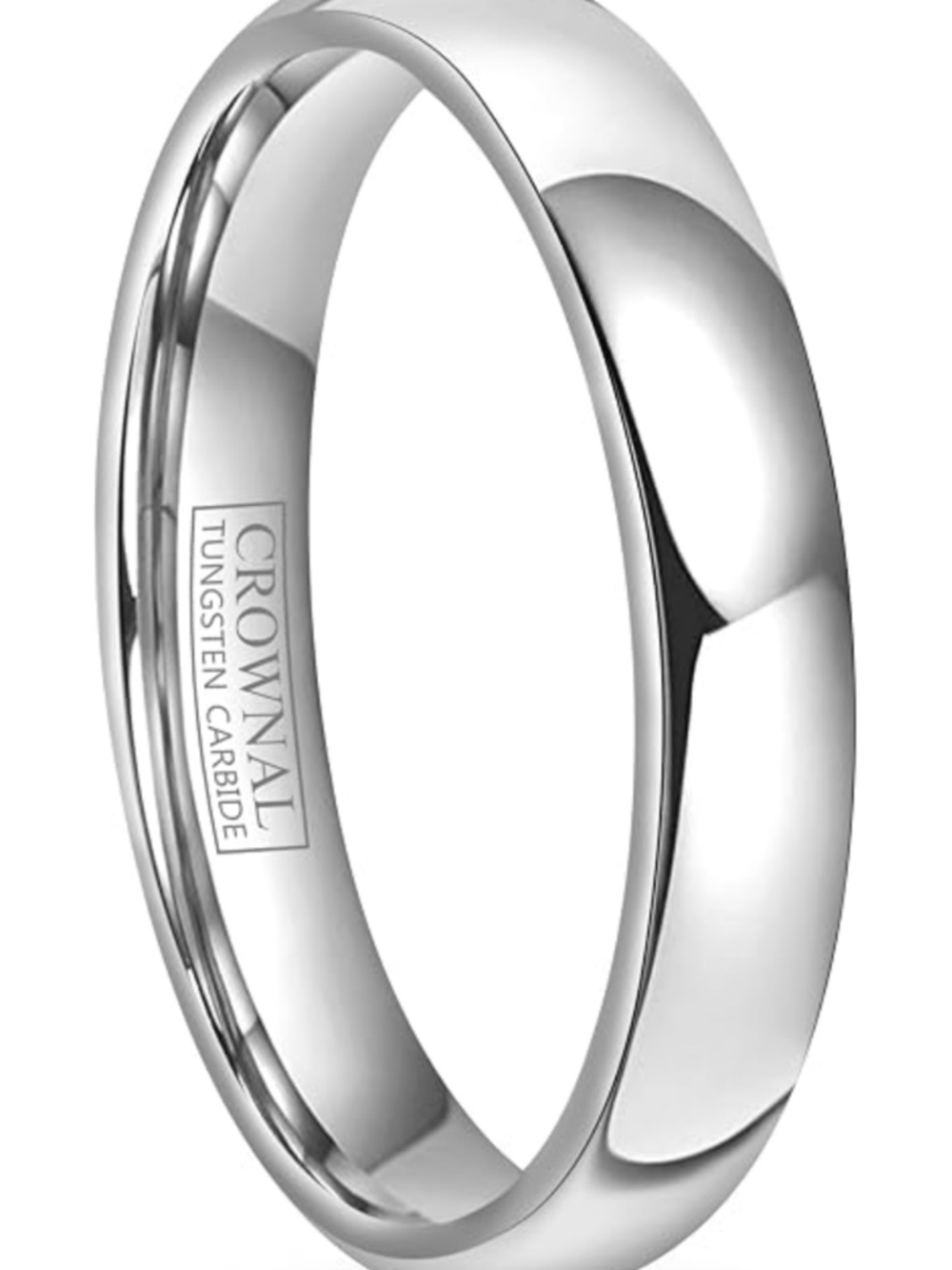 Tungsten Wedding Band Comfort Fit Ring